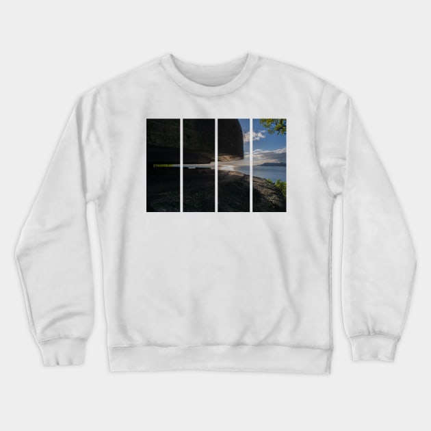 Varnes Fort is an ex-German coastal battery a little east of Varnes lighthouse. The battery was set up with four 105mm and about 100 men Crewneck Sweatshirt by fabbroni-art